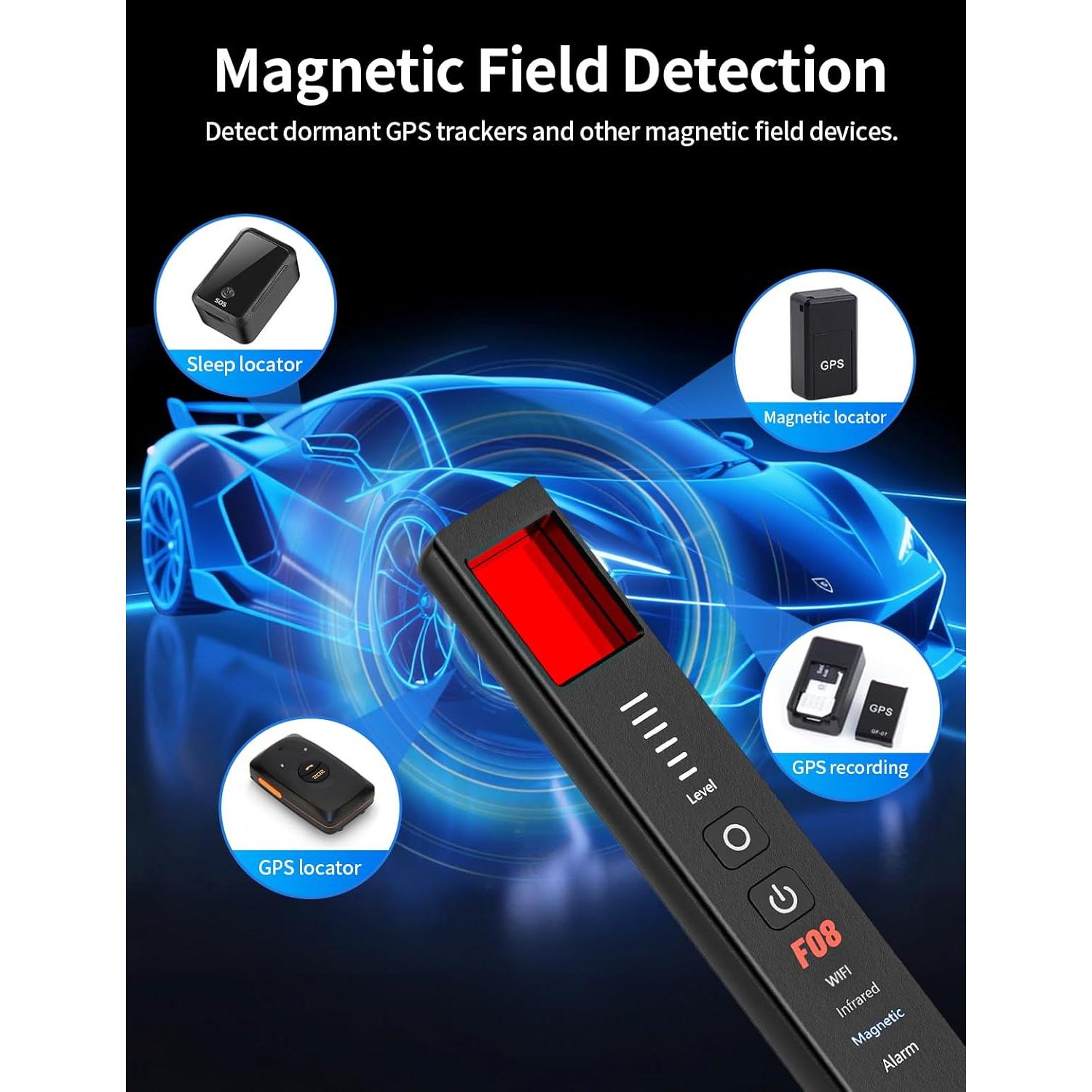 Detector de Cámaras Ocultas 6 en 1 OBSITWY XP-08 - Seguridad Portátil