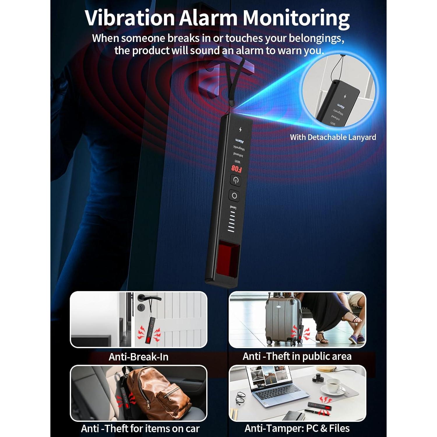 Detector de Cámaras Ocultas 6 en 1 OBSITWY XP-08 - Seguridad Portátil
