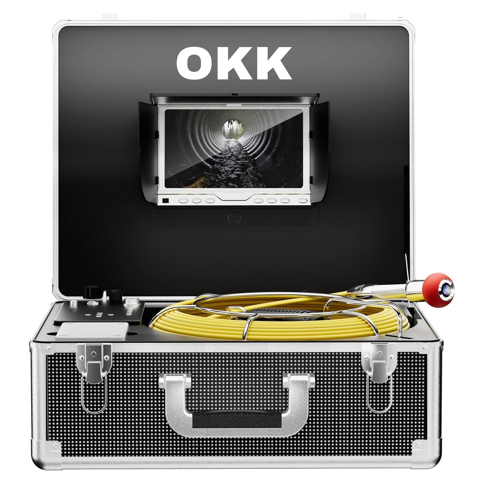 Cámara de Inspección de Tuberías OKK 50m, Pantalla 7" LCD