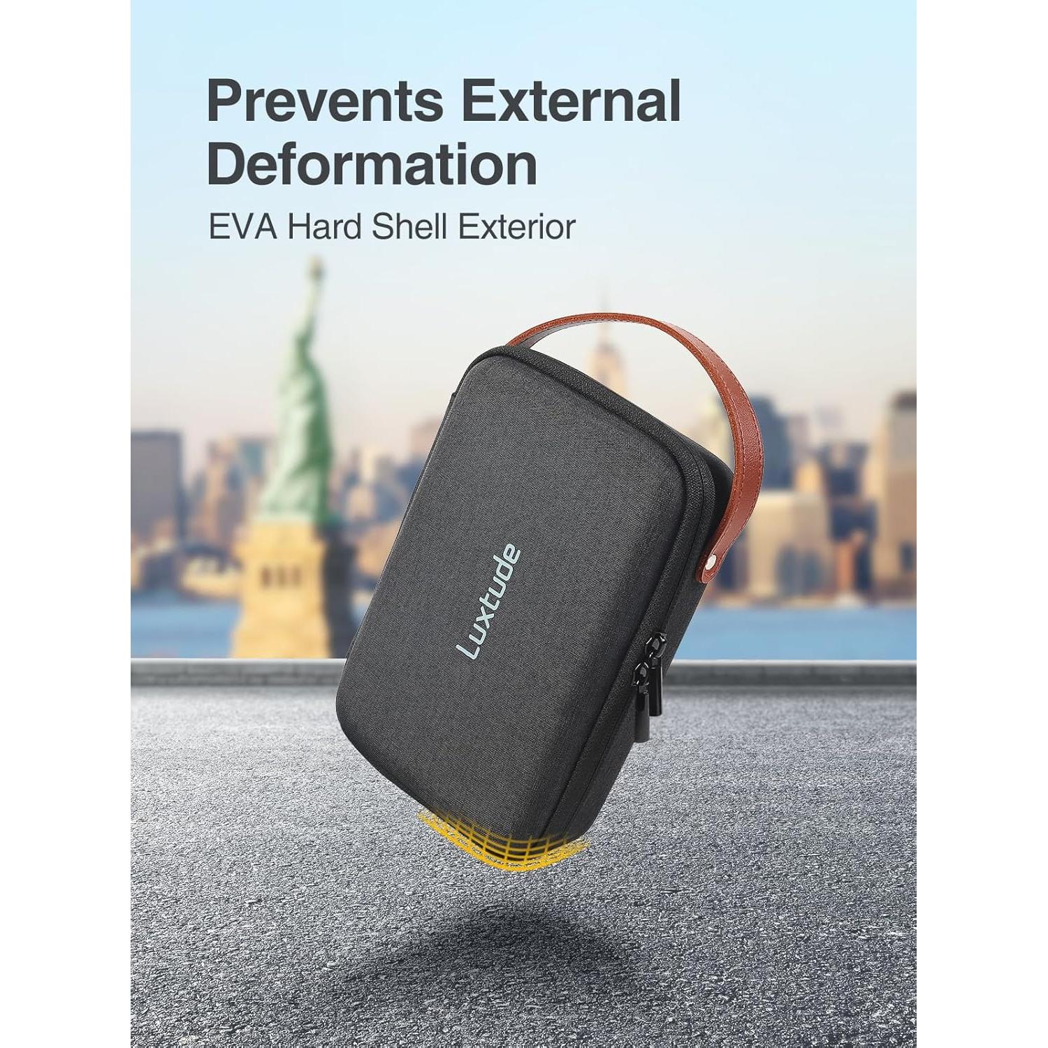 Funda Dura EVA Luxtude para Cámaras y Drones 22.9x16.5x6.5cm