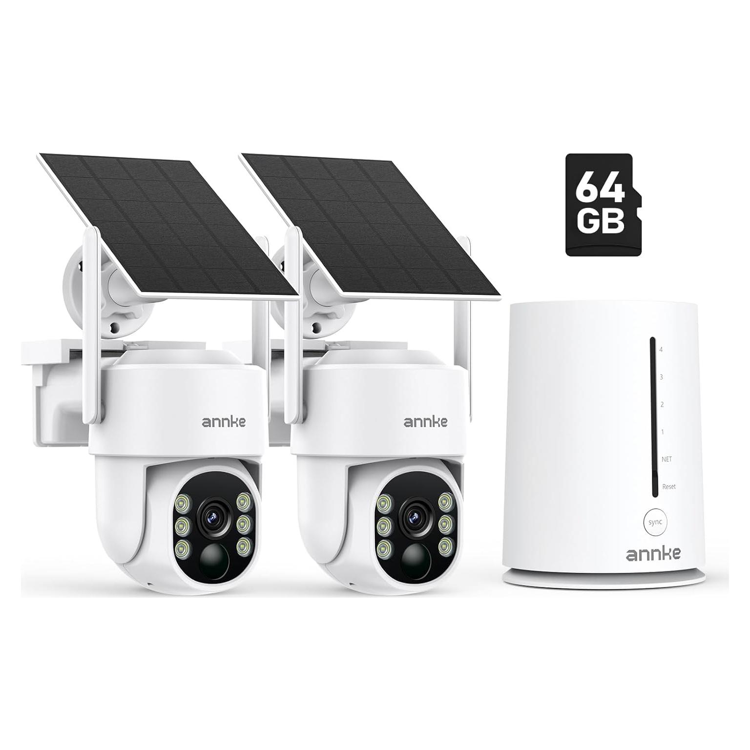 Cámara de Seguridad Inalámbrica ANNKE 4MP Solar 2 Cámaras