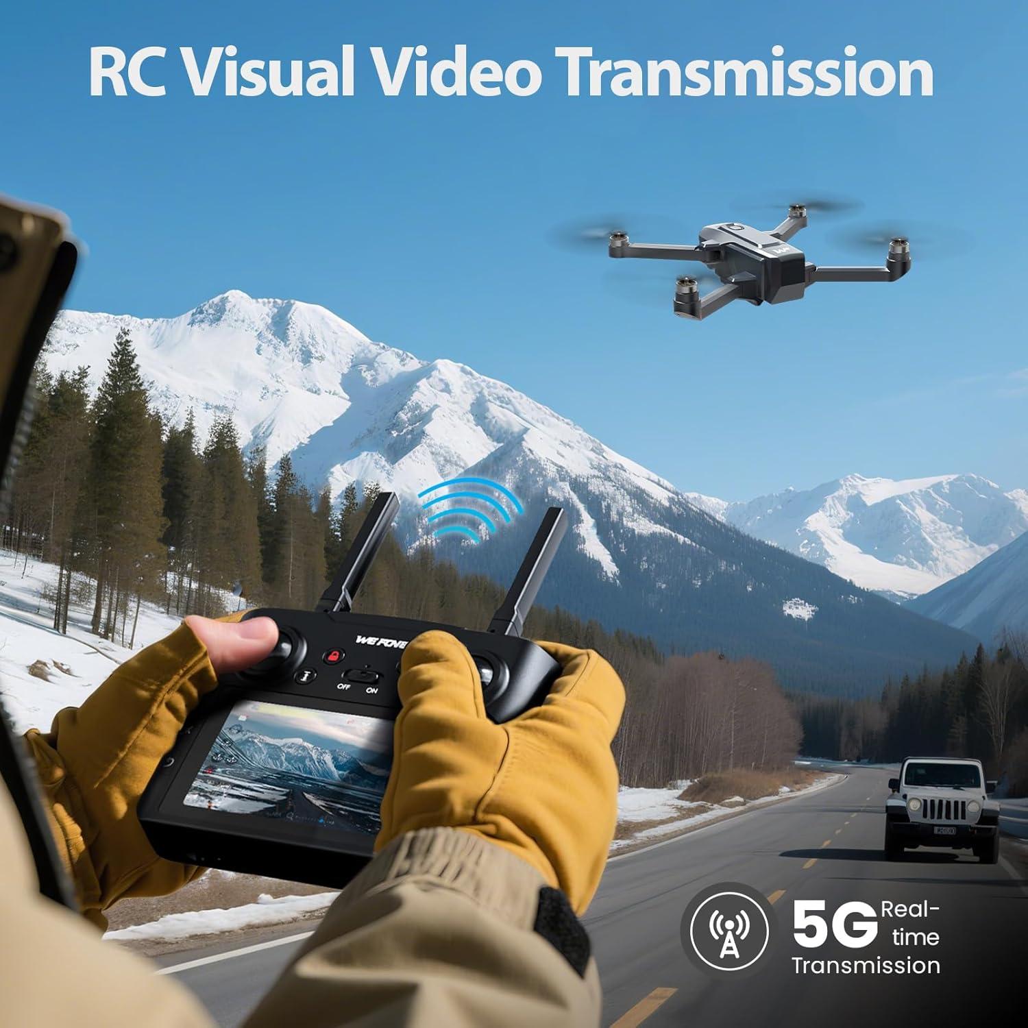 Dron WeFone WF33 4K GPS Plegable con Pantalla 4.5"