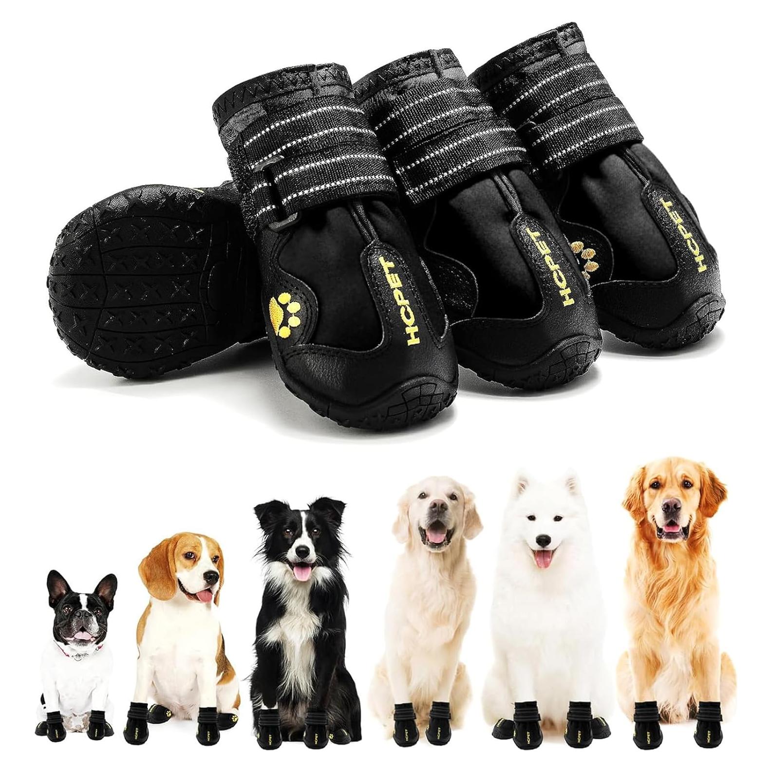 Botas para perros Hcpet tamaño 6, impermeables y antideslizantes