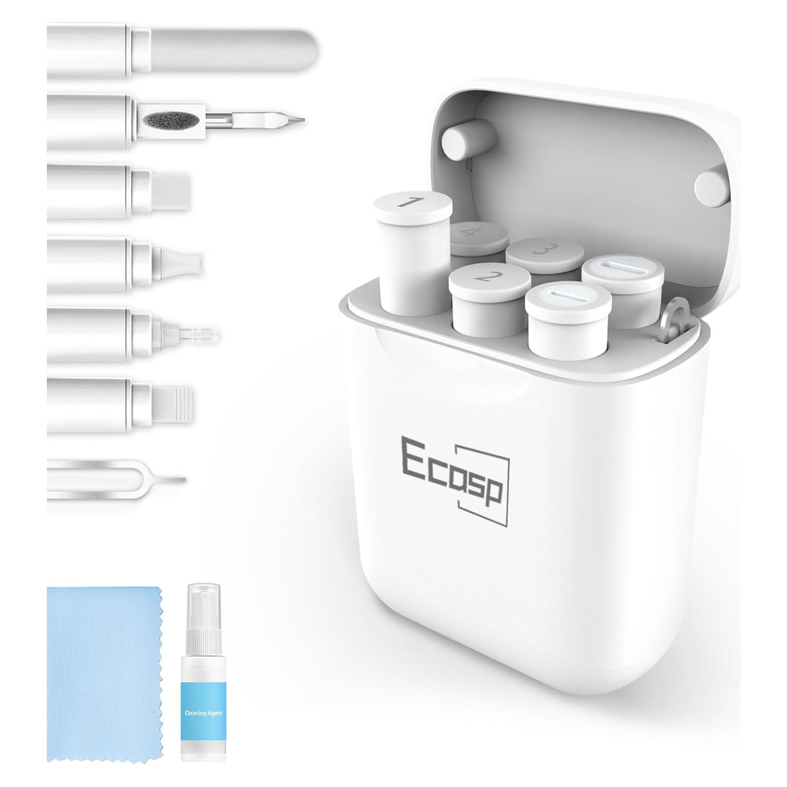 Kit de limpieza para teléfonos Ecasp, portátil y multifuncional