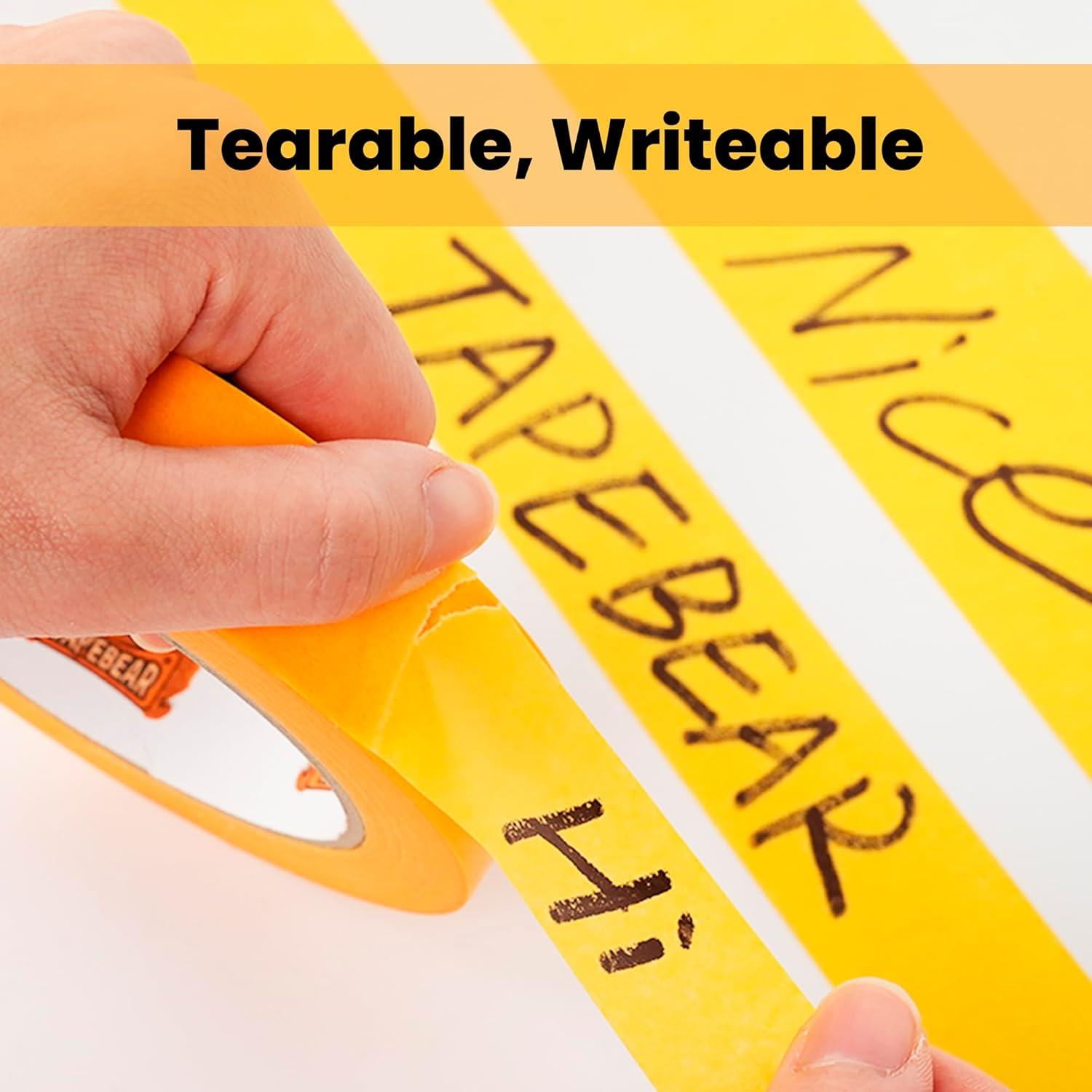 Cinta de Enmascarar TAPEBEAR 3.58 cm x 54.86 m 6 Rollos