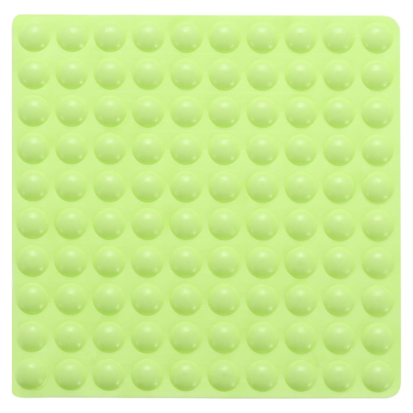 100 Topes de Puerta Adhesivos uxcell 8mm Diámetro Silicona Verde