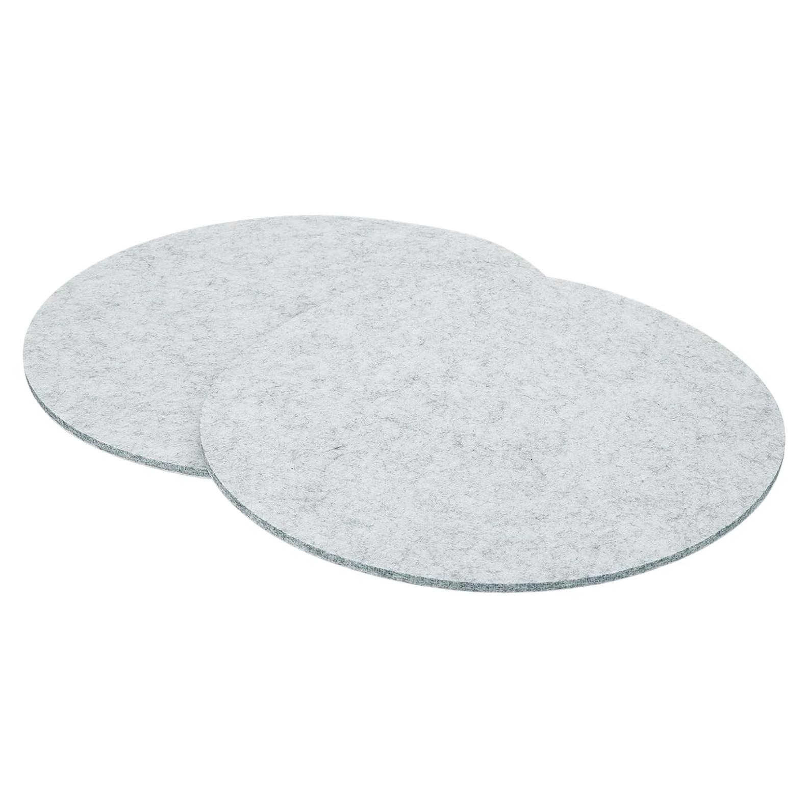 Almohadillas de Fieltro Redondas uxcell 28 cm Antirayaduras 2 Pcs