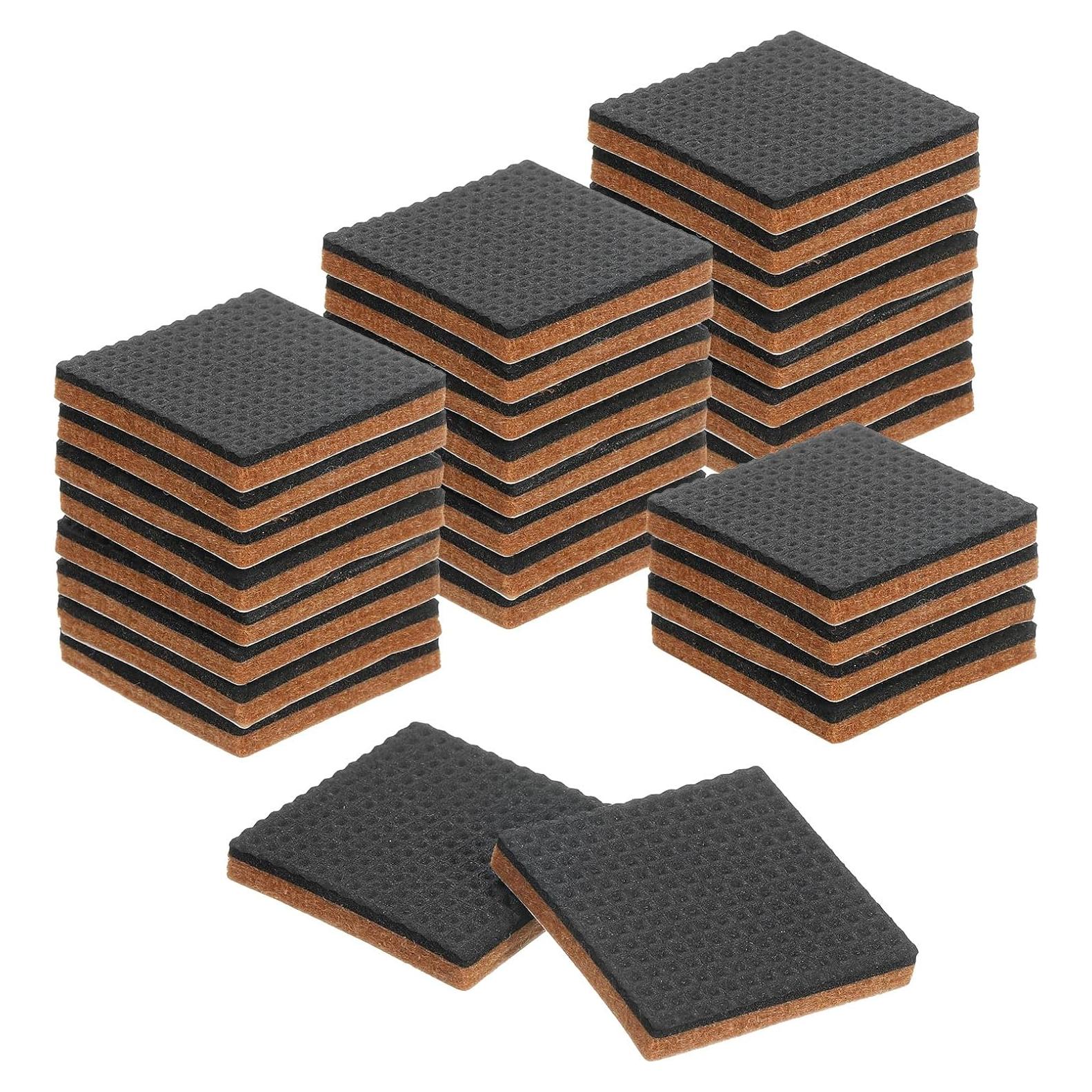 Almohadillas para Muebles uxcell 30 Pcs 35mm Cuadradas EVA