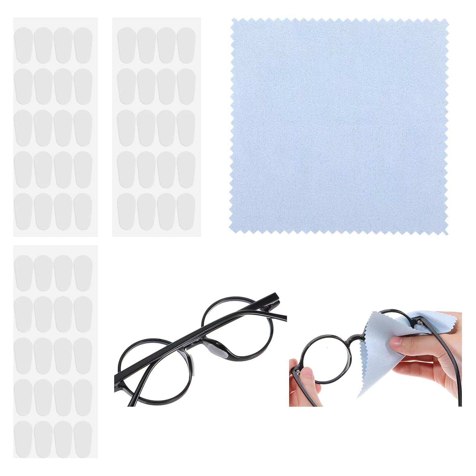 30 Pares Almohadillas Silicona Blanca Antideslizantes para Gafas