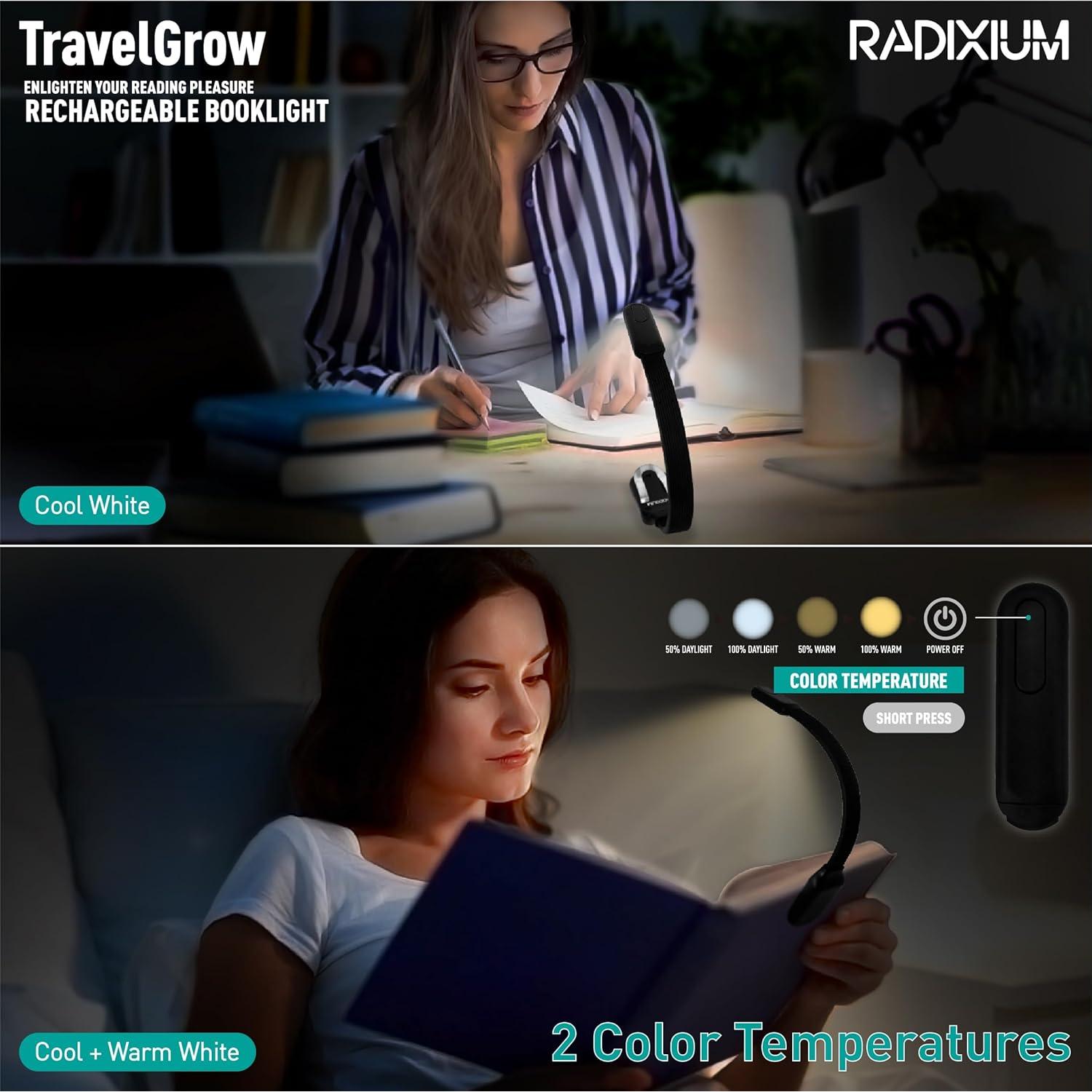 Luz de Libro Recargable Somisgarden AI4820BM LED 4 Temperaturas