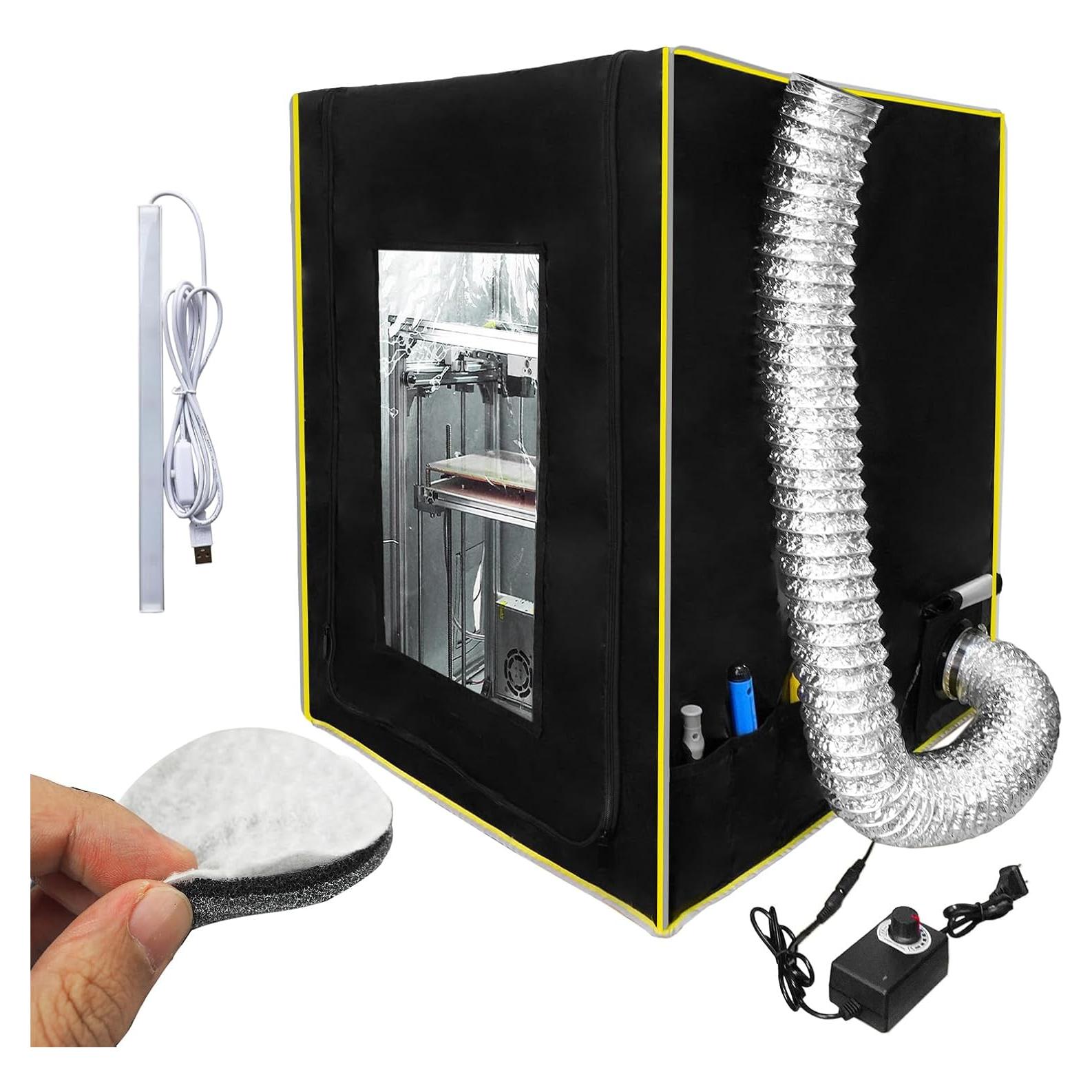 Cubierta para Impresora 3D DORUNDEA con Filtro y Ventilador