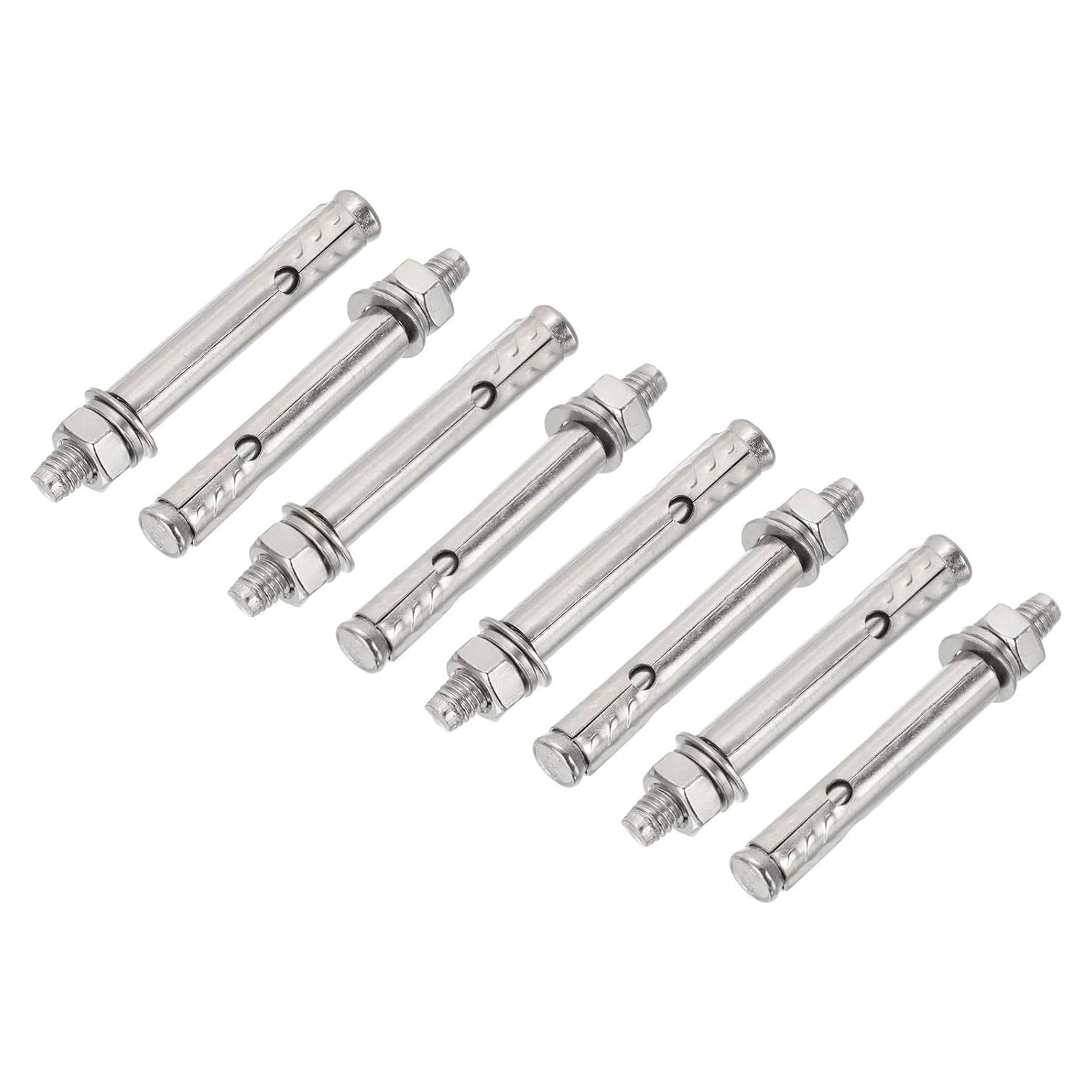 Tornillos de Expansión Acero Inoxidable 304 PATIKIL M6 60mm 8 Pcs
