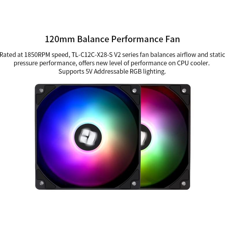 Enfriador de CPU Asesino Sin Par 120 Digital ARGB Negro 162mm