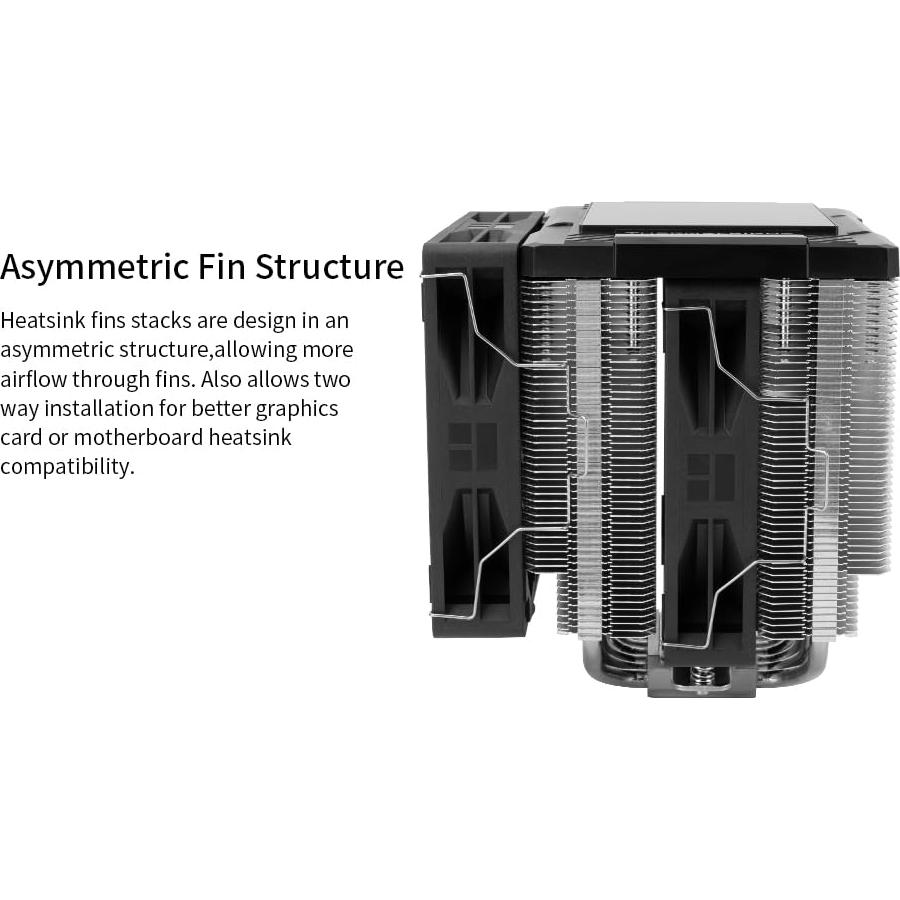 Enfriador de CPU Asesino Sin Par 120 Digital ARGB Negro 162mm