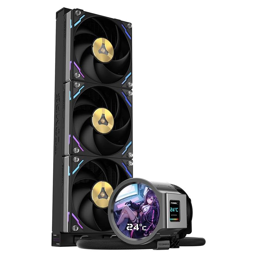 Enfriador de CPU Líquido TCOMAS LX800 360mm Negro ARGB