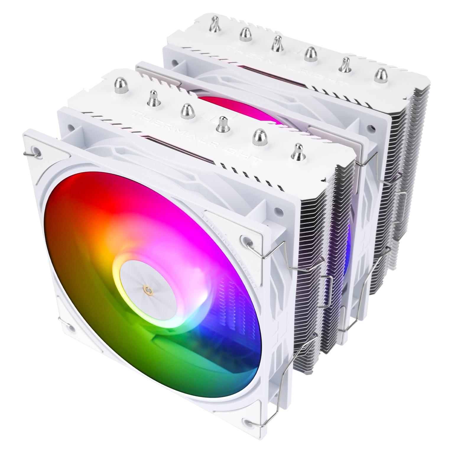 Enfriador de CPU Thermalright Peerless Assassin 120 SE ARGB Blanco V3, 155mm, Doble Torre, 6 Tubos de Calor
