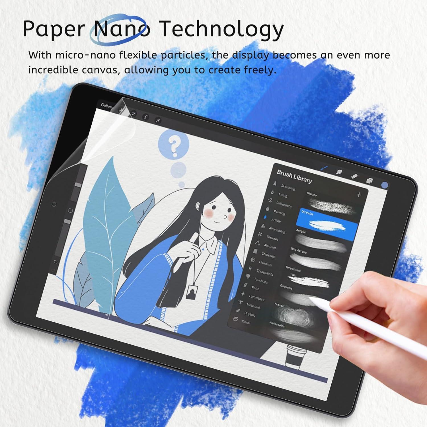 Protector de Pantalla Paperfeel MOBDIK para iPad 10.2" 9na/8va/7ma