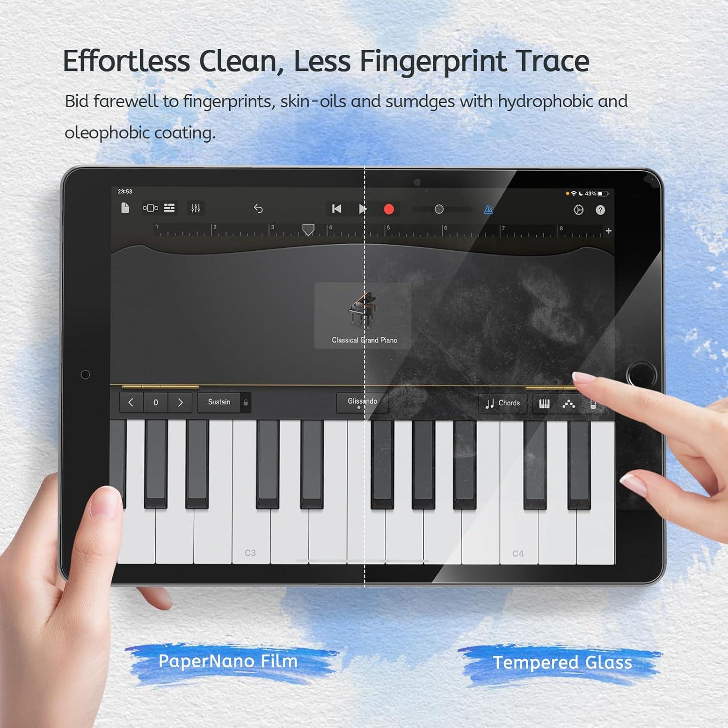 Protector de Pantalla Paperfeel MOBDIK para iPad 10.2" 9na/8va/7ma