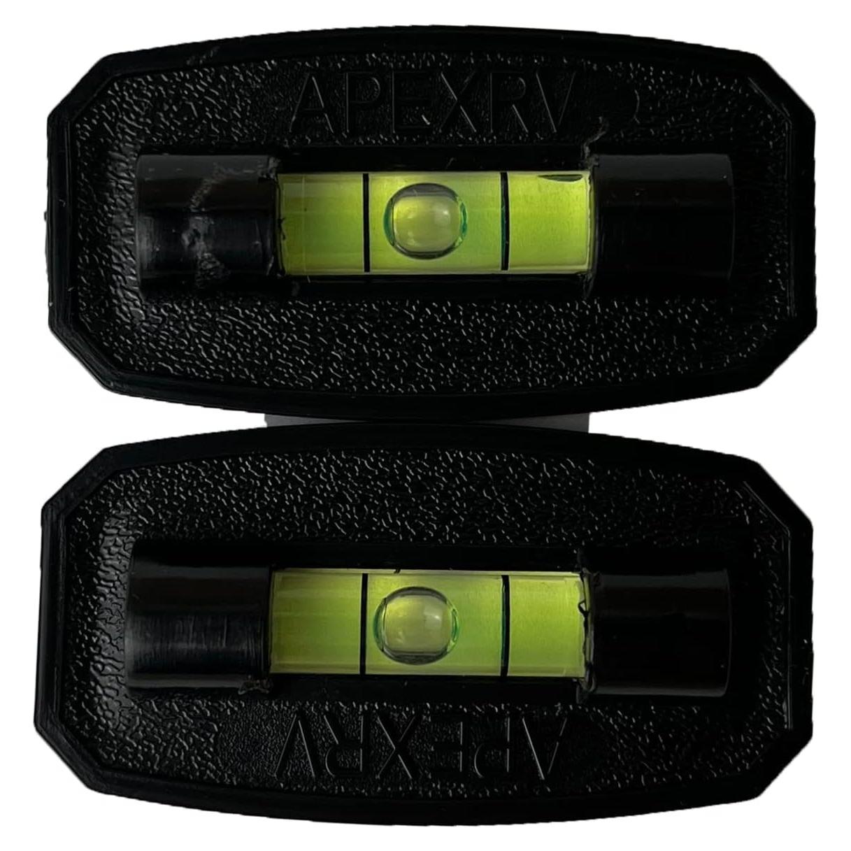 Nivel de Burbuja Autoadhesivo APEX RV 5.08x2.54cm Negro - 2 Piezas