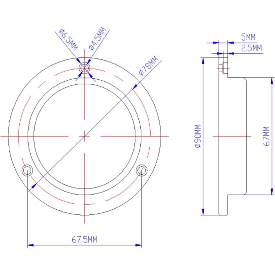 Nivel de Burbuja Horizontal The Yan He 90mm Aluminio