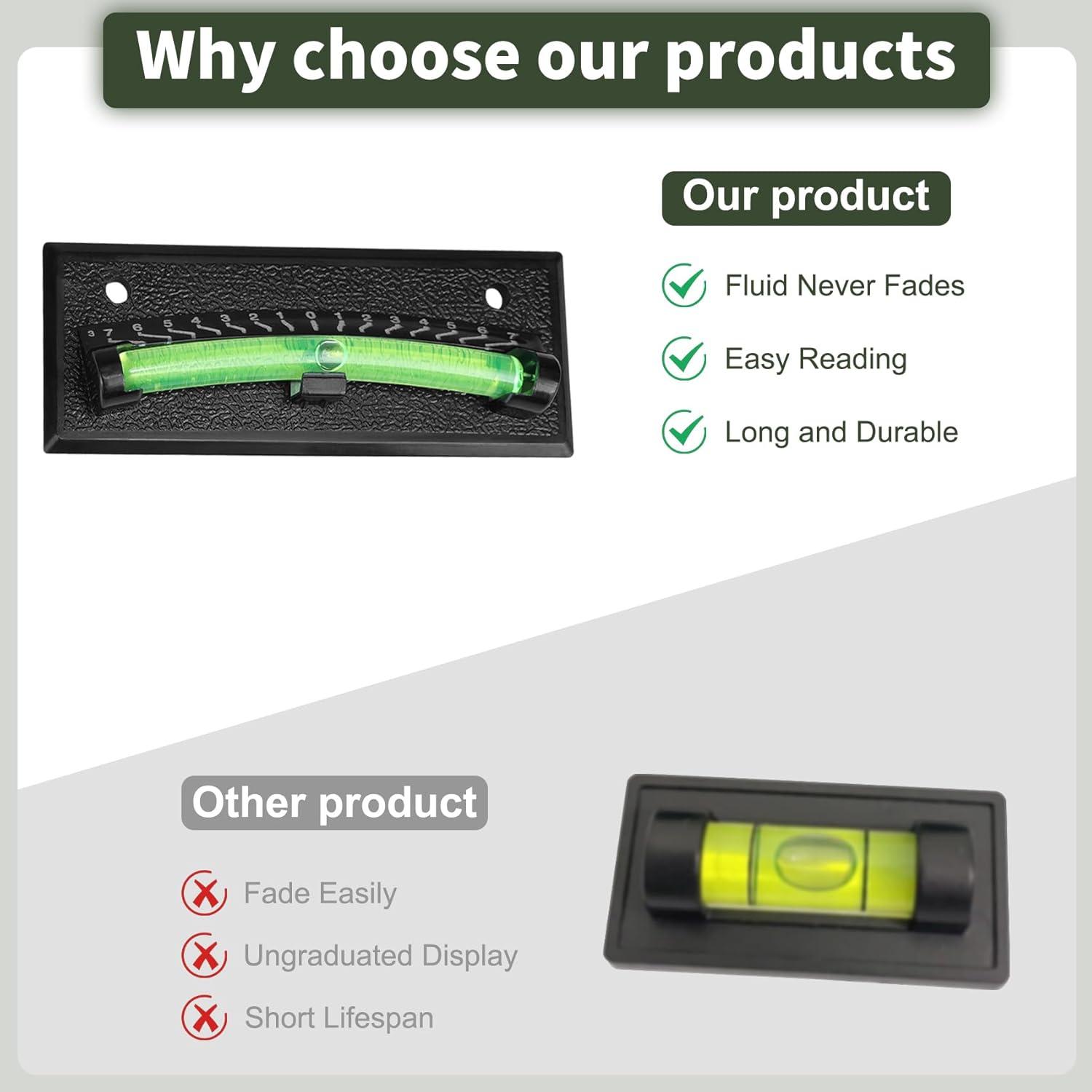 Paquete de 2 Niveles de Burbuja RV Green Living 0-45°