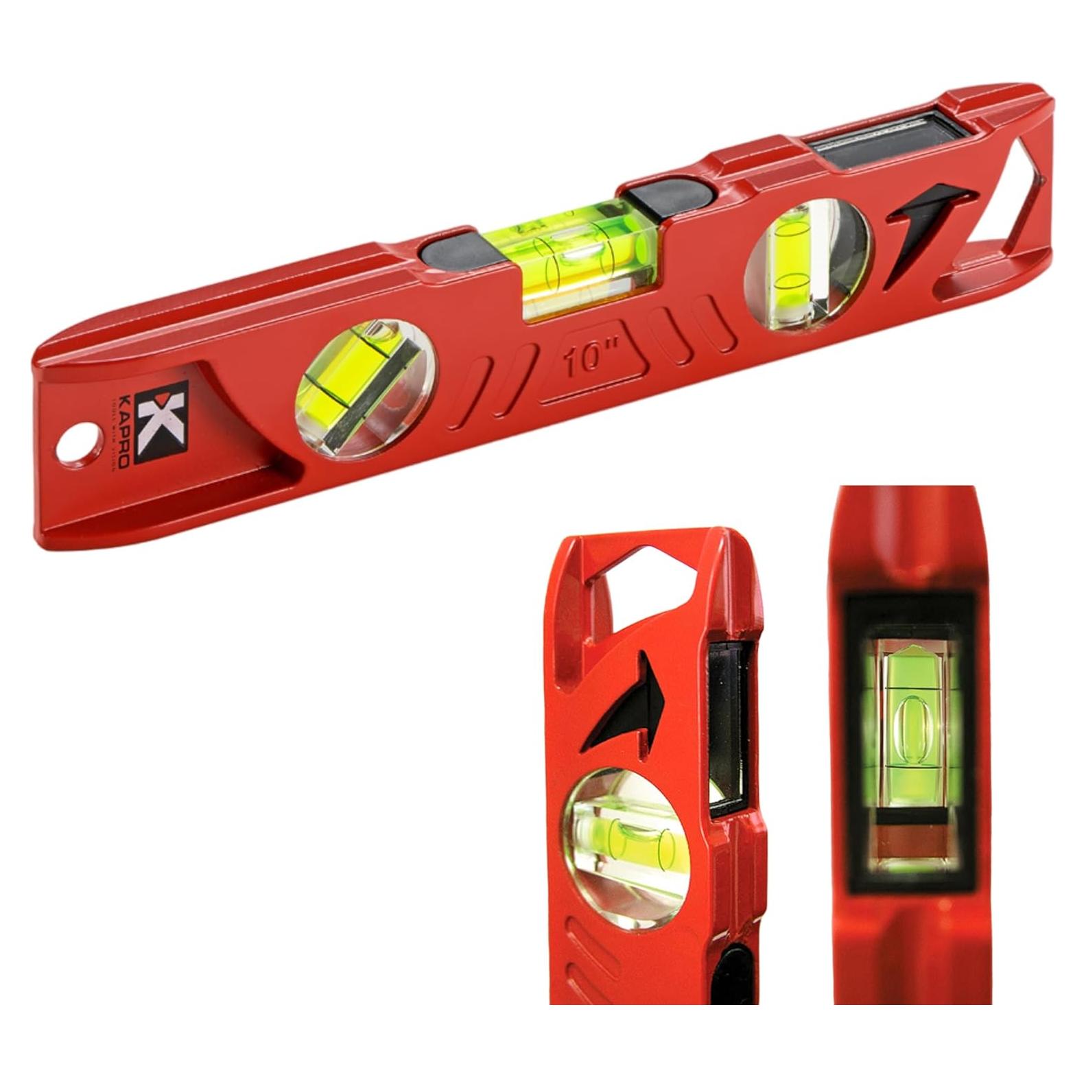 Nivel Torpedo Magnético Kapro 923 de Aluminio 25.4 cm