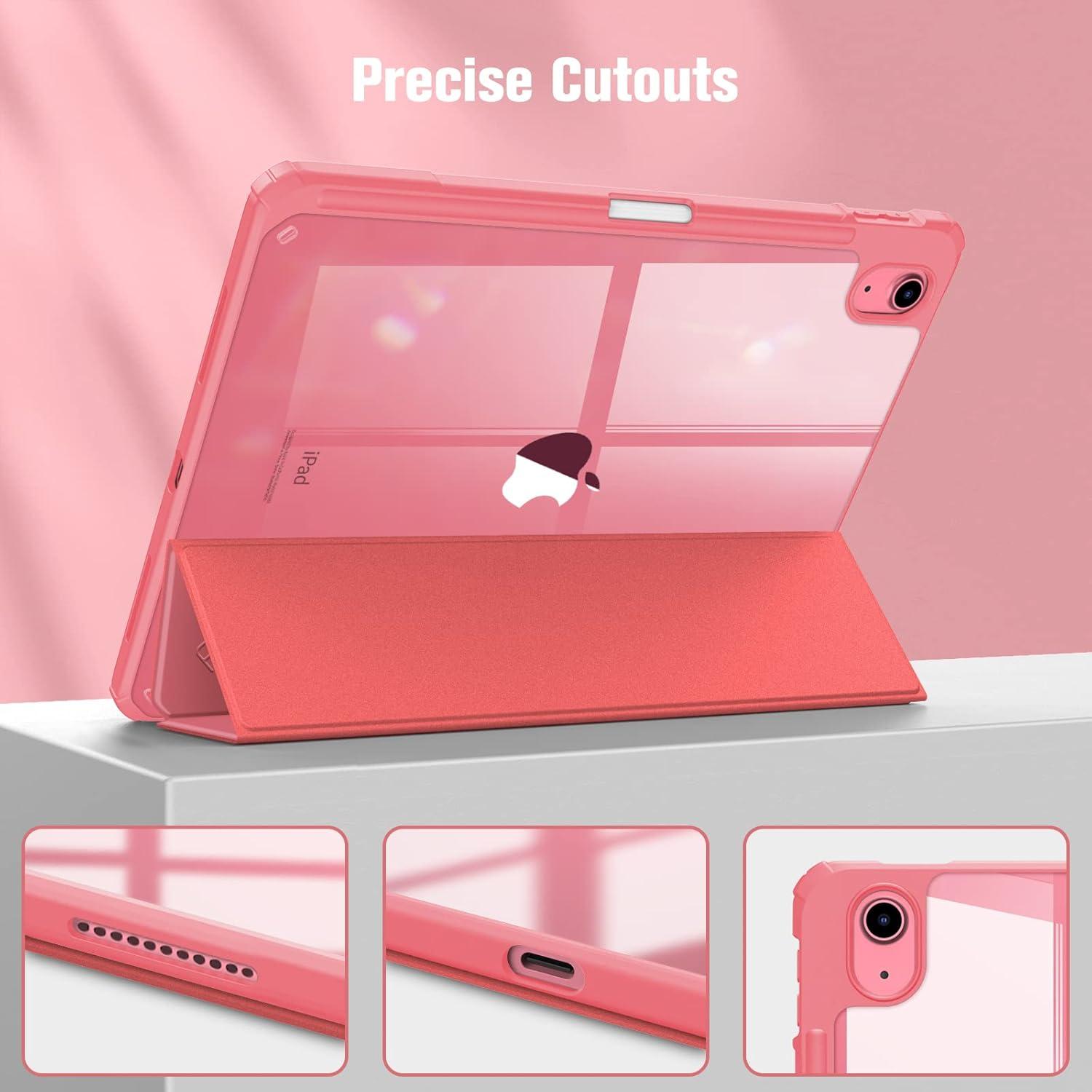 Funda Híbrida Slim Fintie para iPad 11 y 10.9 Pulgadas Rosa