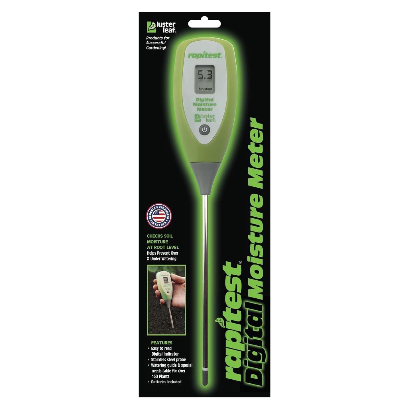 Medidor de Humedad Digital Luster Leaf 1825 para Suelo