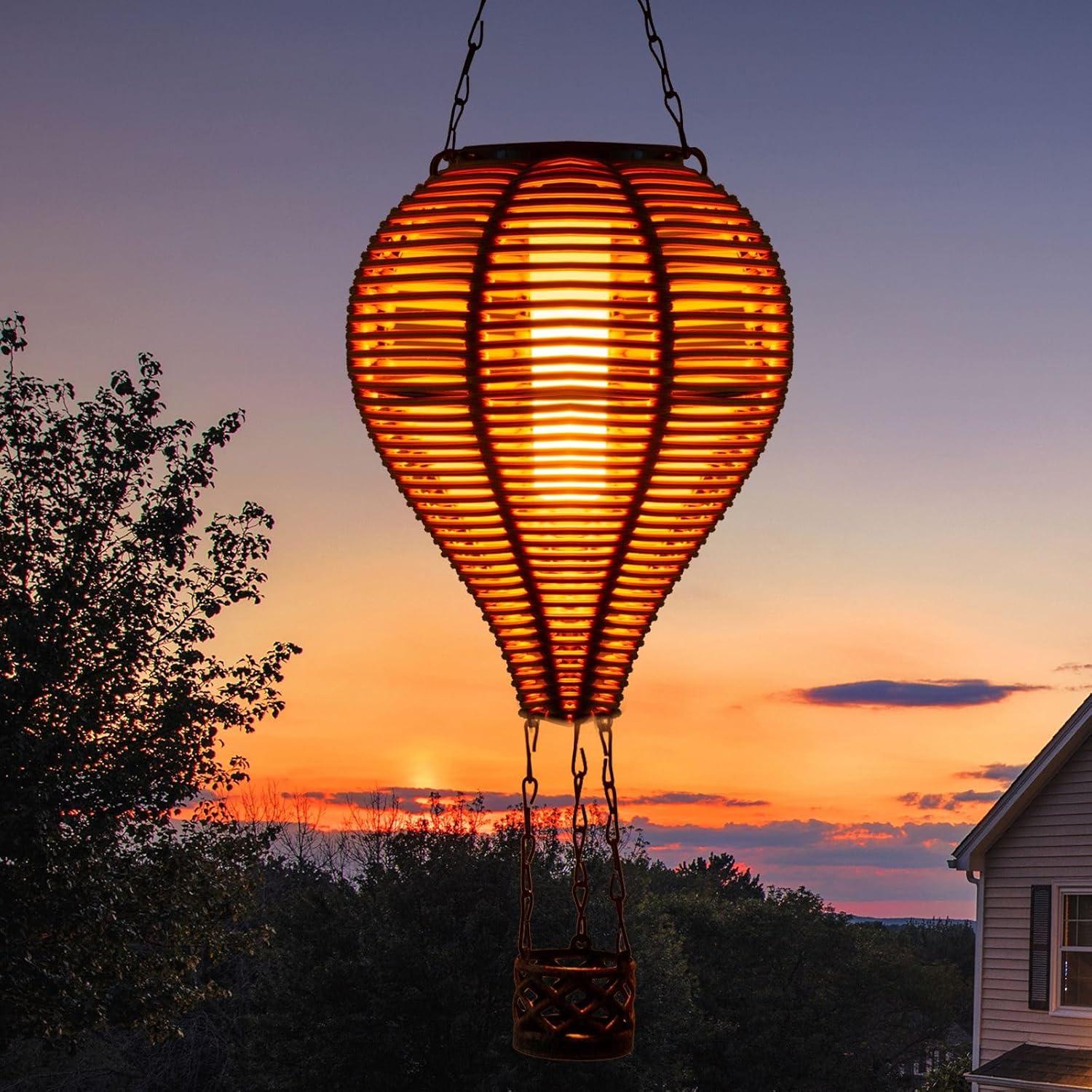 Linterna Solar Colgante Pearlstar Globo Aire Caliente 50cm