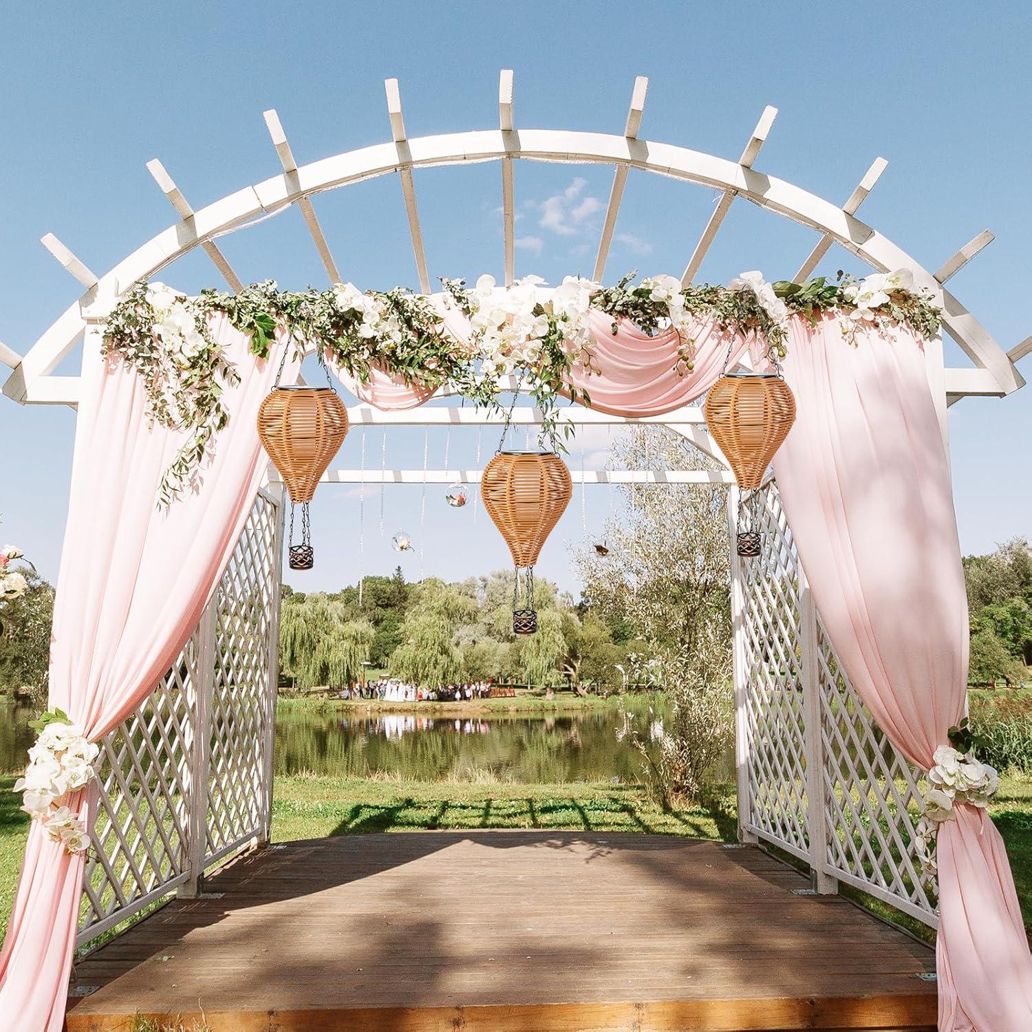 Linterna Solar Colgante Pearlstar Globo Aire Caliente 50cm