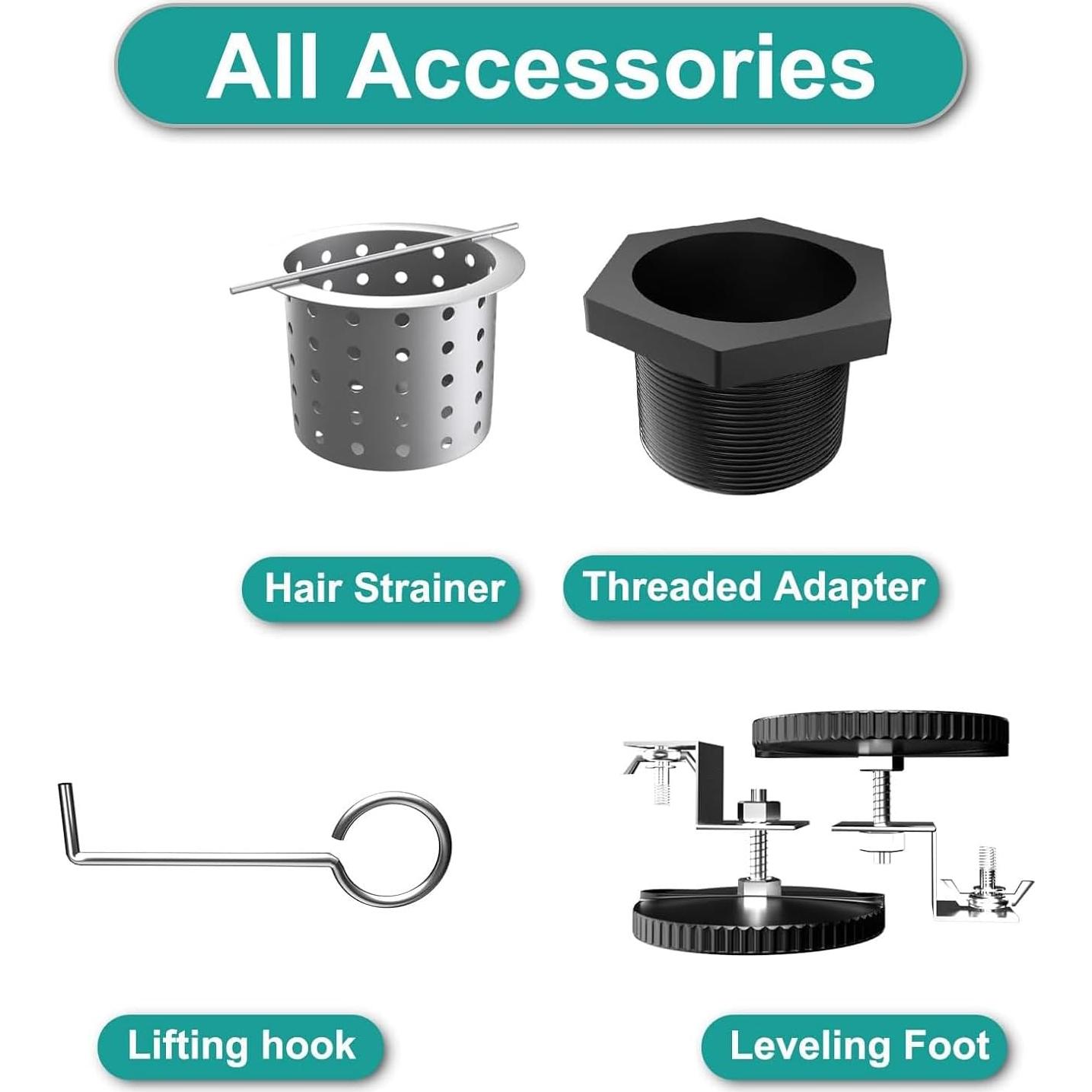 Desagüe de Ducha Lineal BARONAGE 30.48 cm Acero Inoxidable Negro Mate