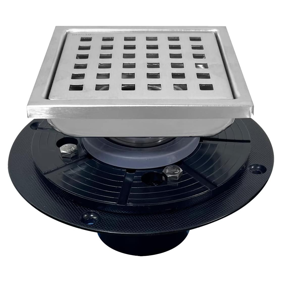 Desagüe de Ducha Cuadrado SISEHO 11x11 cm Acero Inoxidable