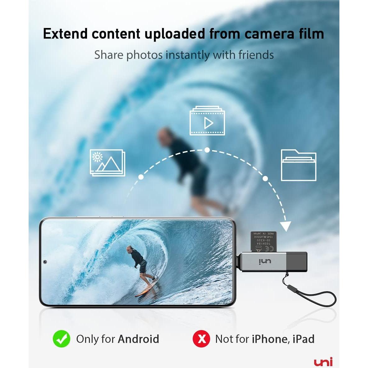 Lector de Tarjeta SD uni USB C y Micro SD 2 en 1 Alta Velocidad