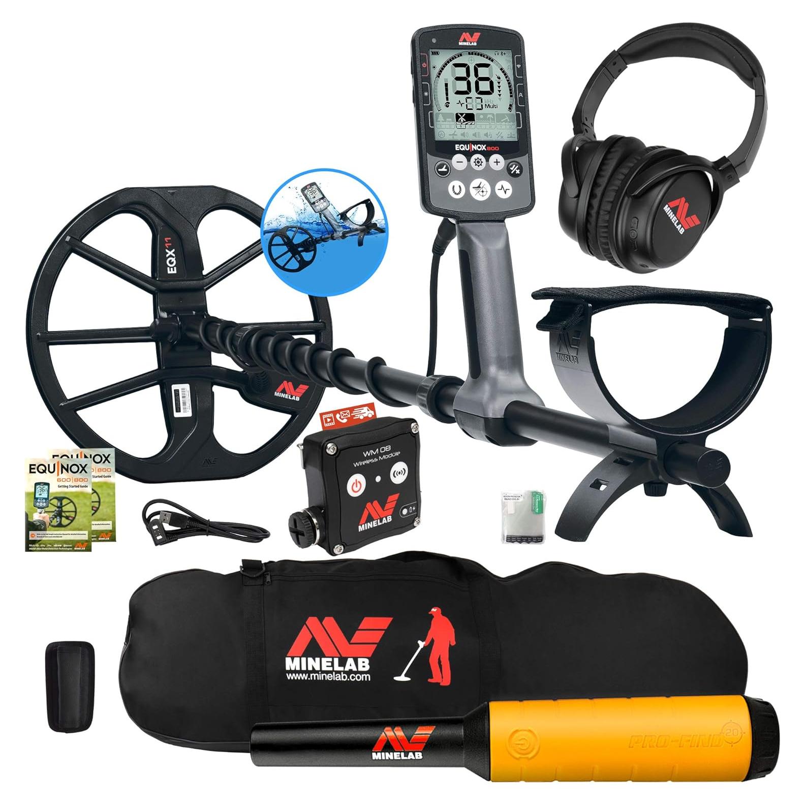 Detector de Metales Minelab Equinox 800 Multi-IQ con Pinpointer