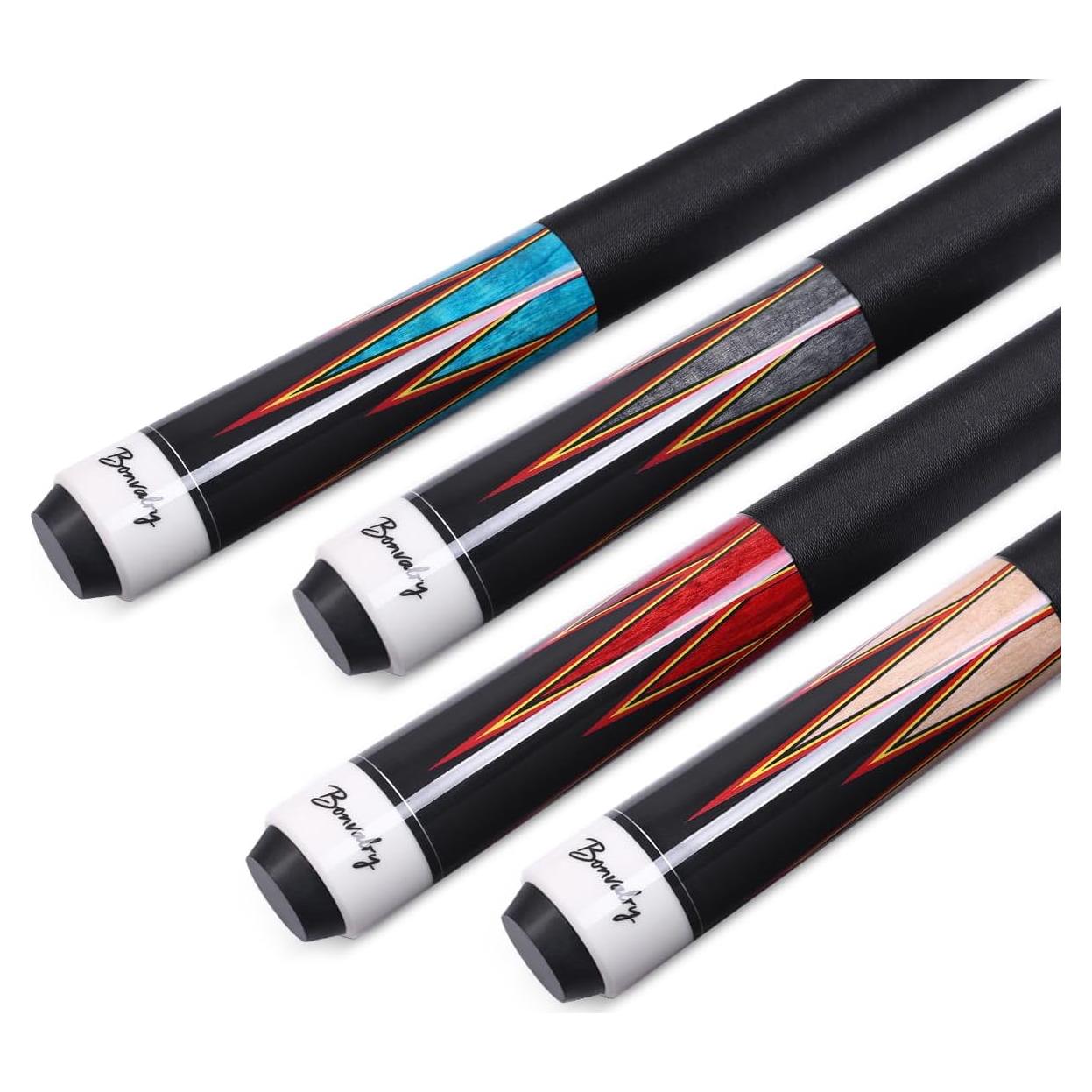 Juego de 4 Tacos de Billar Bonvalry 58" Arce 13mm