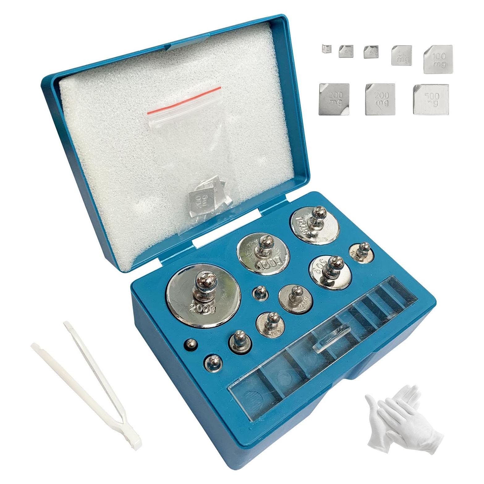 Juego de Pesas de Calibración 19 Pcs JENSWILL 10mg-200g