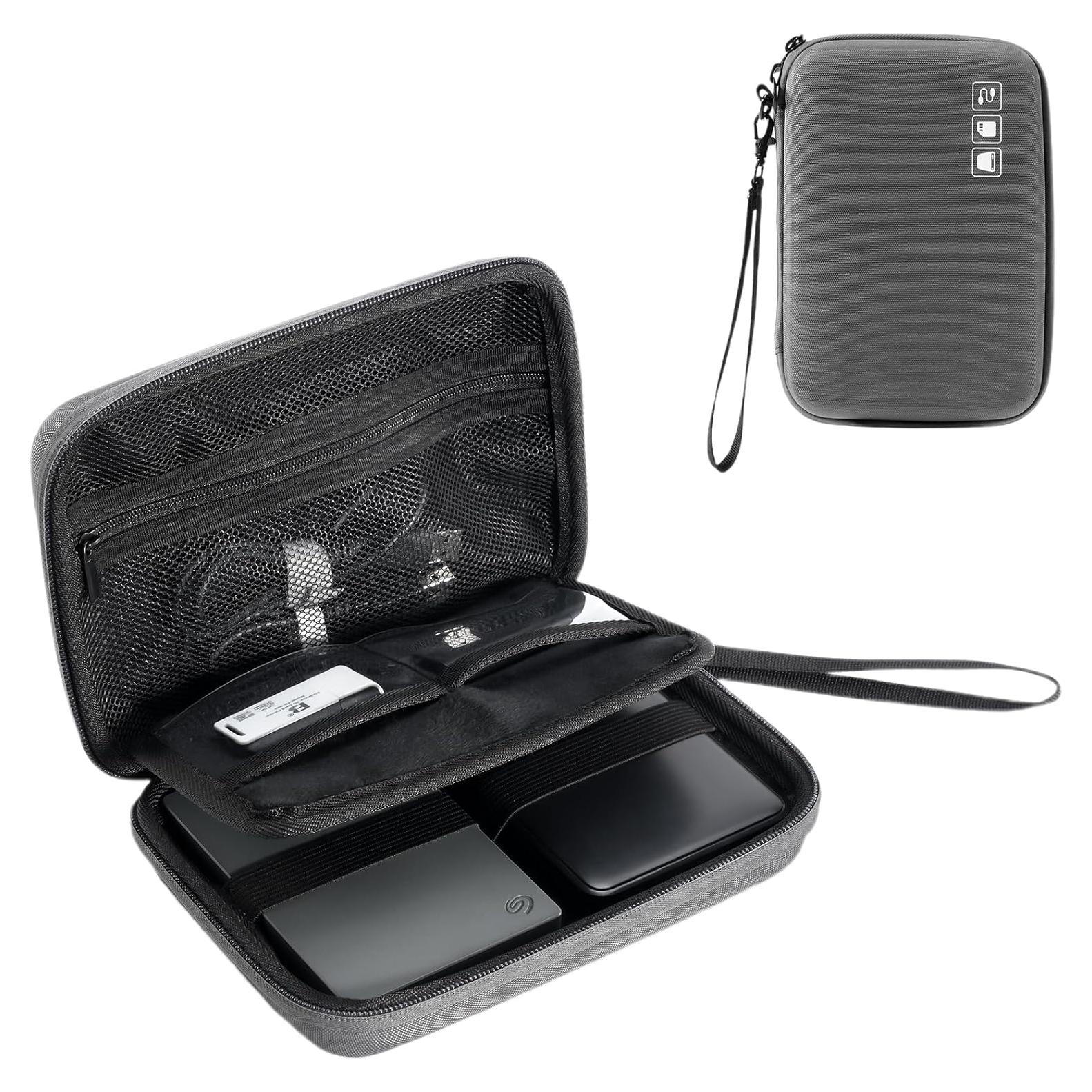 Funda ProCase para 2 Discos Duros Externos 2.5" Gris Oscuro