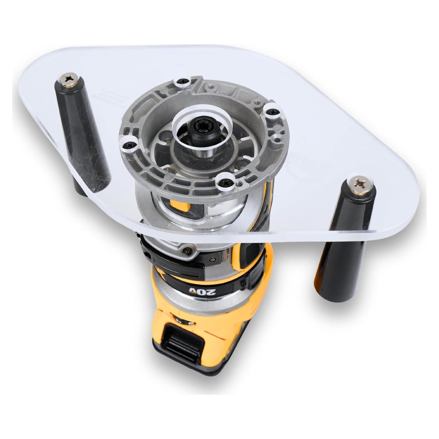 Placa Base de Router Acrílica 15.24x25.4cm Wood Grain Junkie