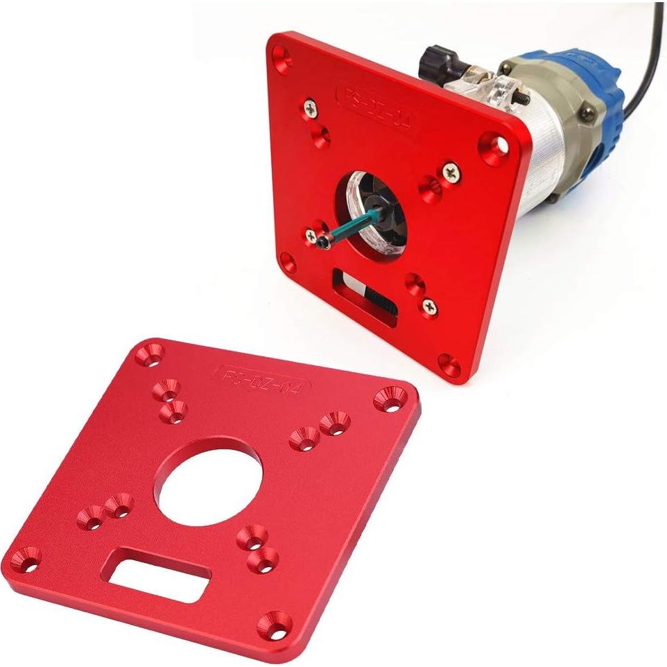 Placa de Inserción para Mesa de Router Eujgoov Aluminio 120x120mm