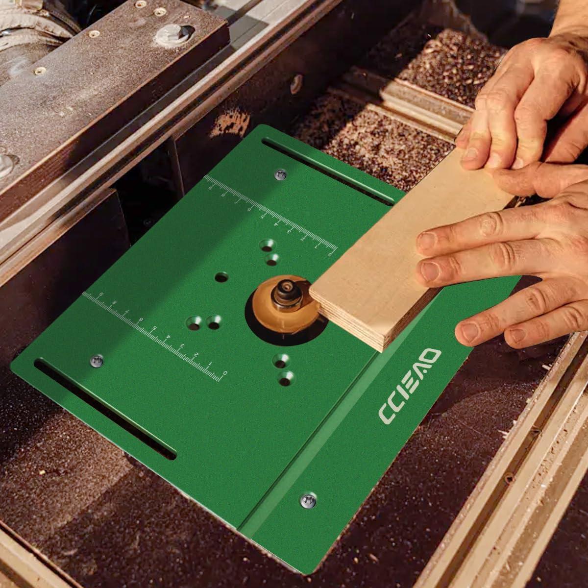 Placa de Inserción de Mesa Router Aluminio CCIEAO 240x200mm