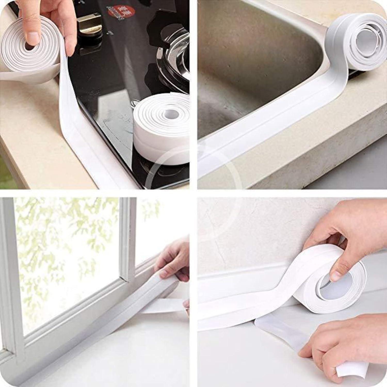 Cinta de Sellado Autoadhesiva PVC 2m para Baño y Cocina