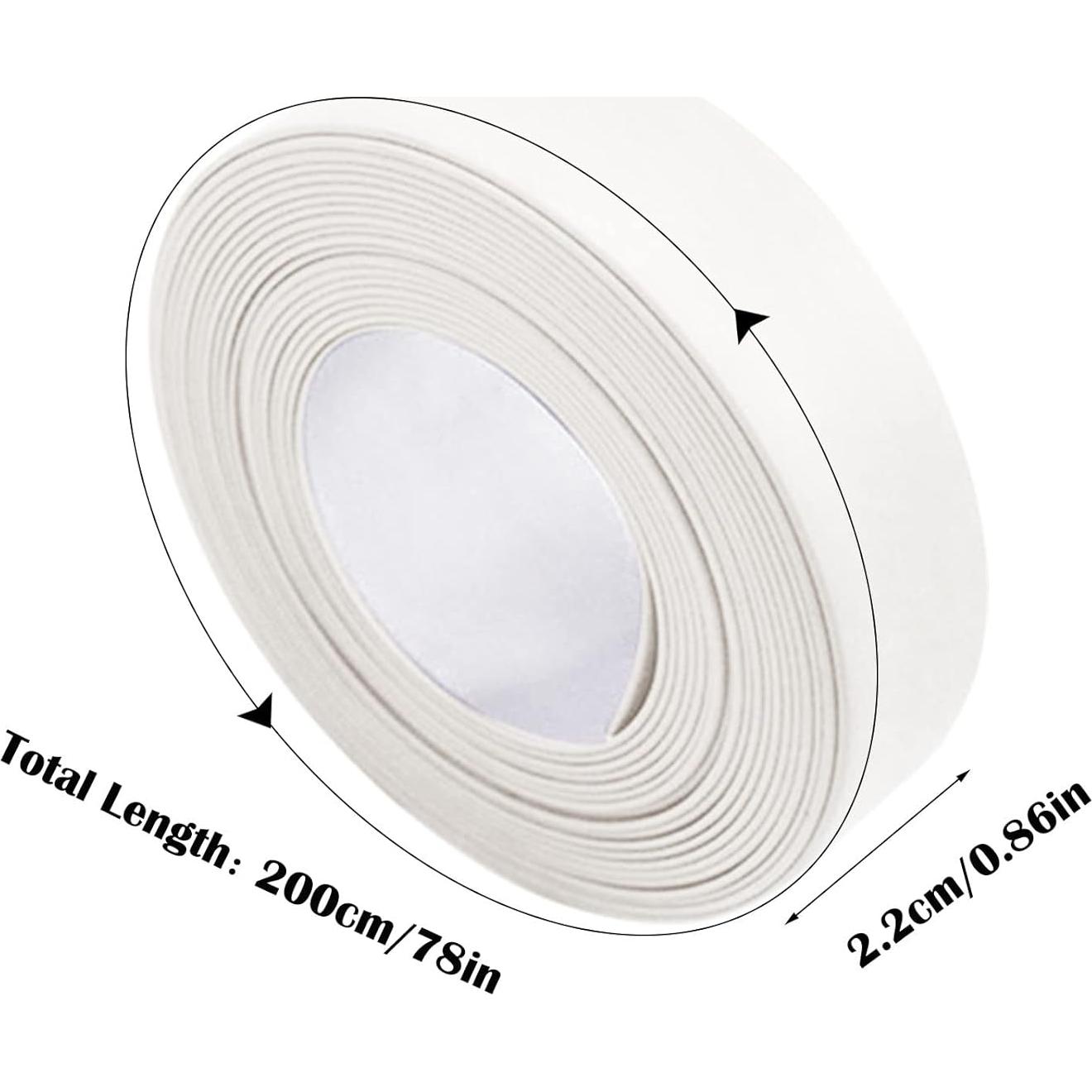 Cinta de Sellado Autoadhesiva PVC 2m para Baño y Cocina