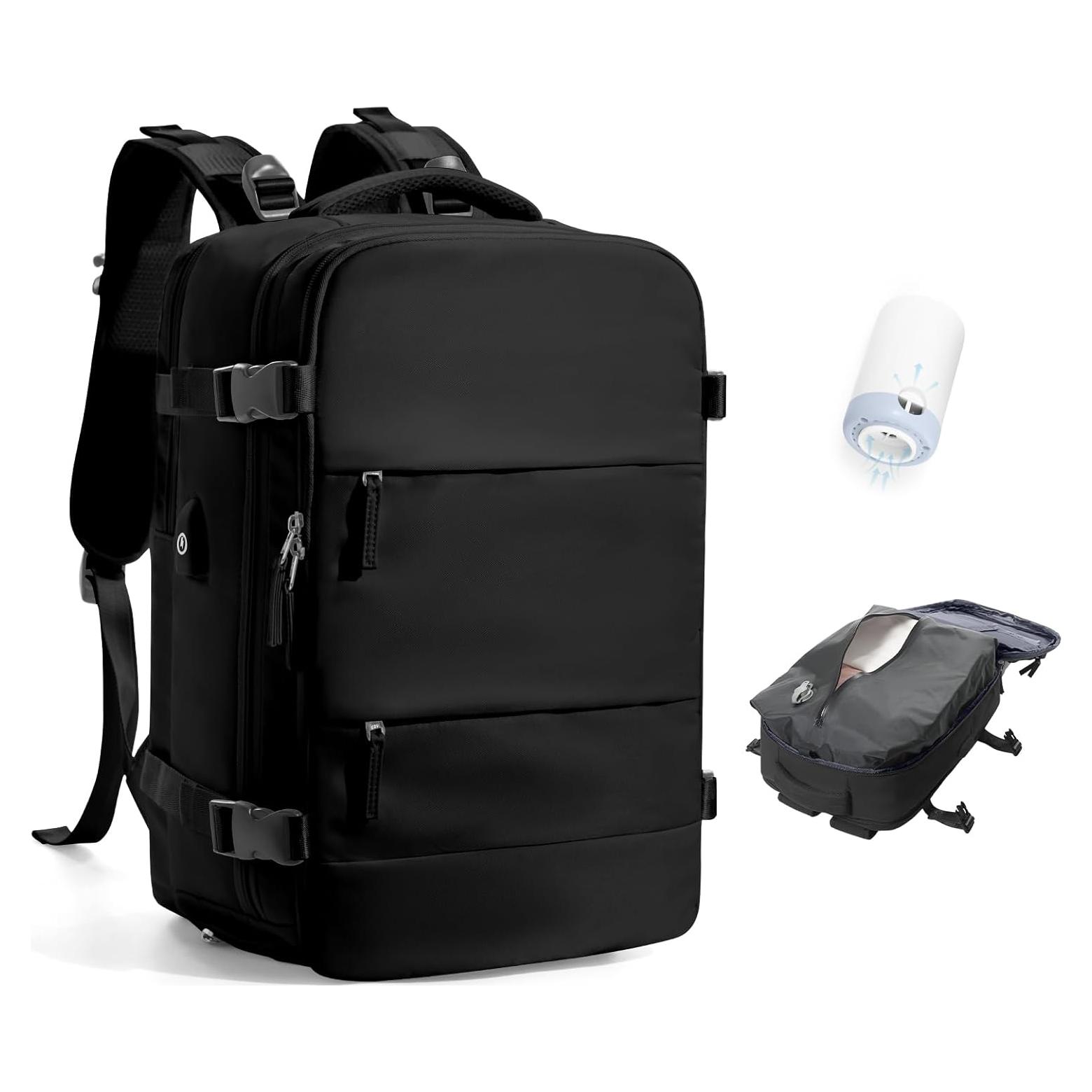 Mochila de Viaje VECAVE 35L Impermeable con Bomba de Vacío