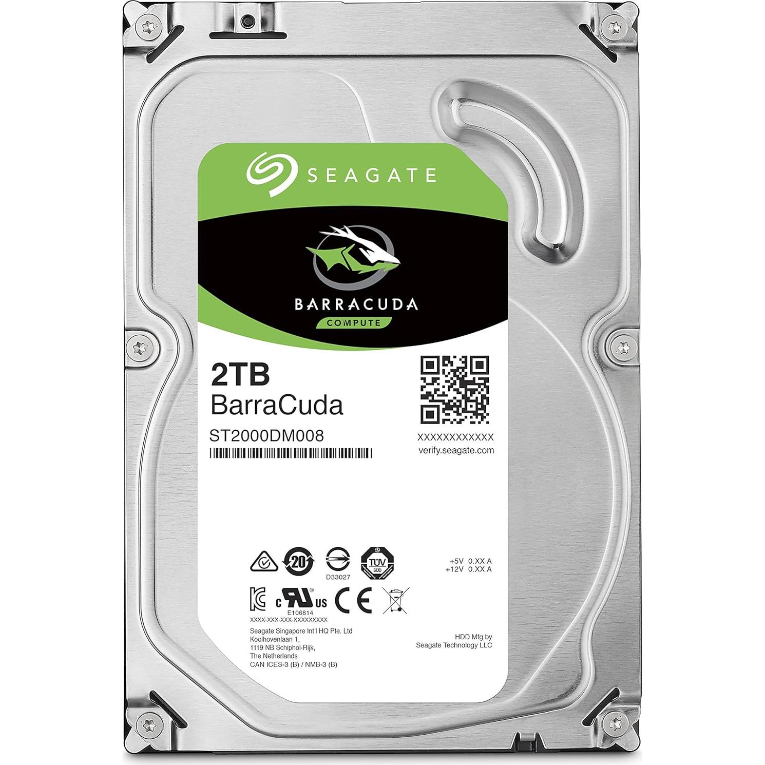 Disco Duro Interno Seagate BarraCuda 2TB SATA 7200RPM