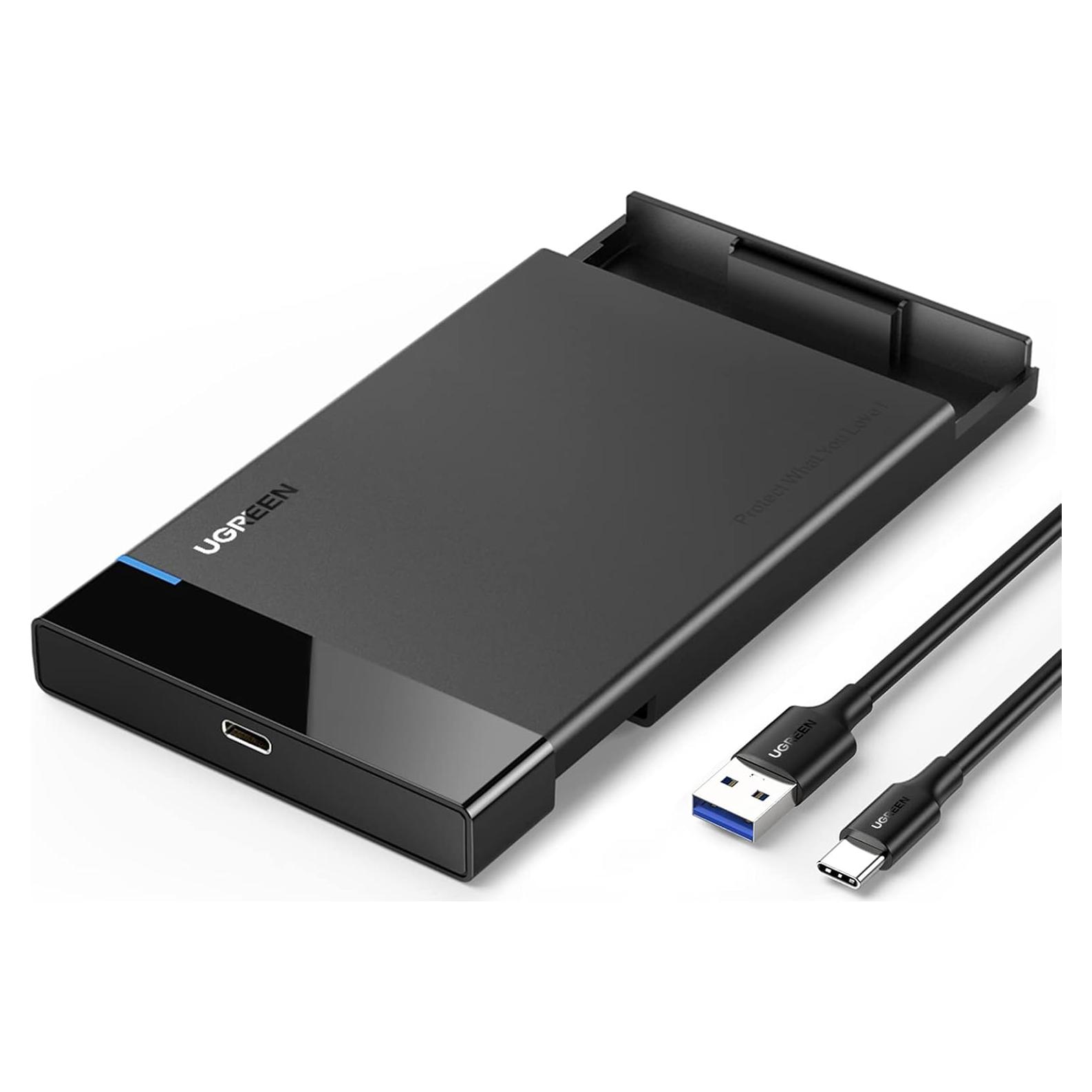 Carcasa Externa UGREEN 2.5" USB C 3.1 SATA III 6Gbps para HDD/SSD