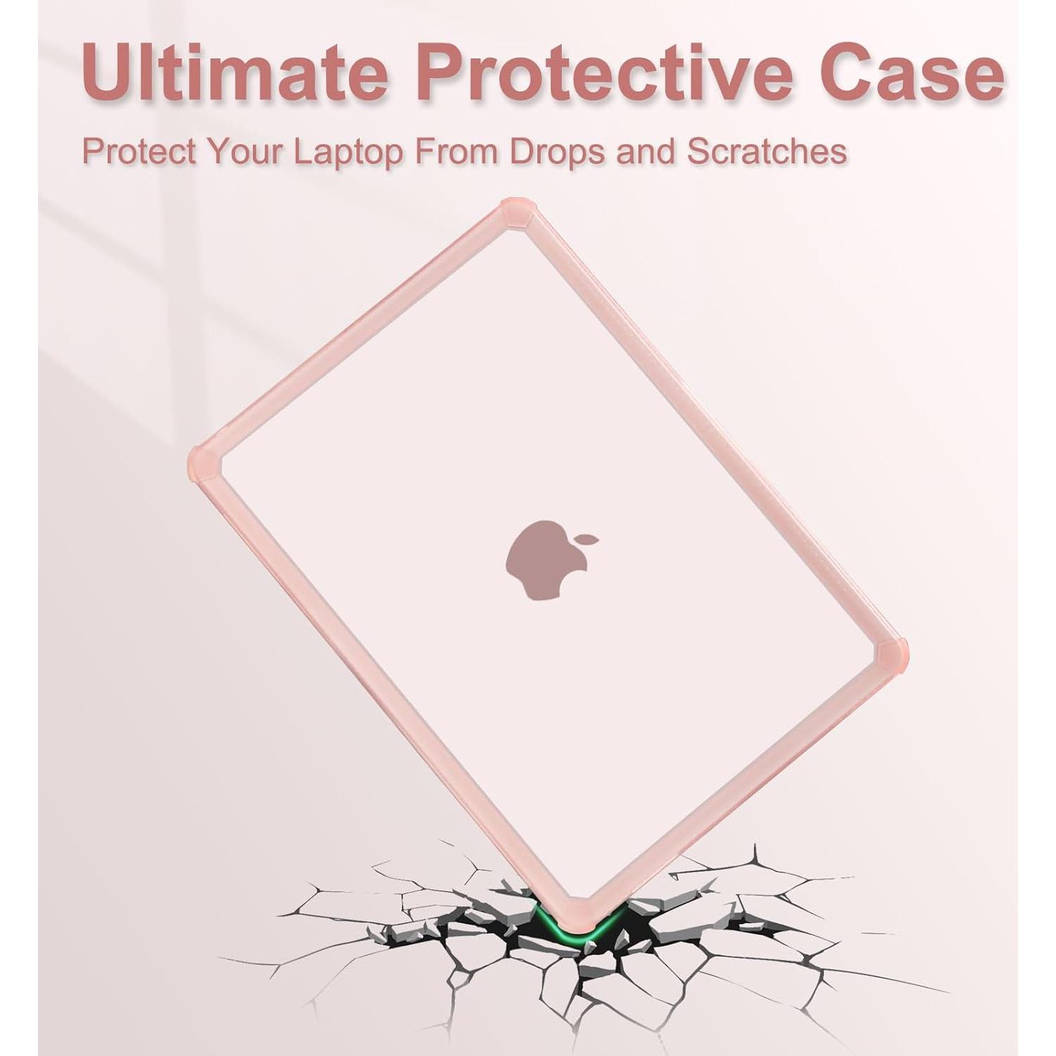 Funda Dura Mosiso para MacBook Air 13.6 Rosa 2025-2022