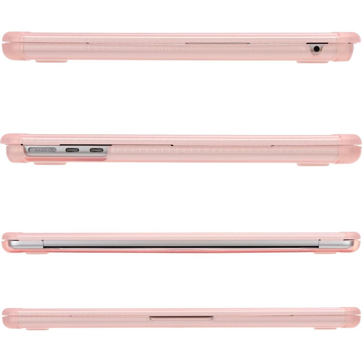 Funda Dura Mosiso para MacBook Air 13.6 Rosa 2025-2022