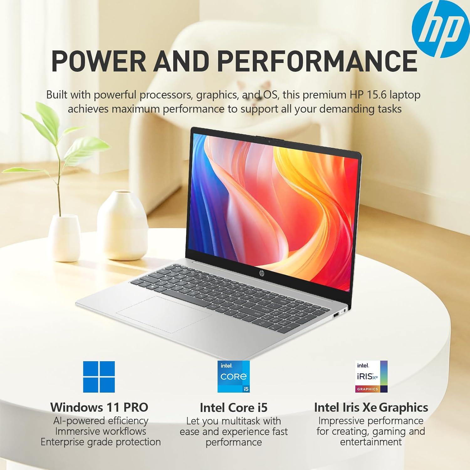 Laptop HP Esencial 15.6" Touch Intel i5 40GB RAM 1TB SSD