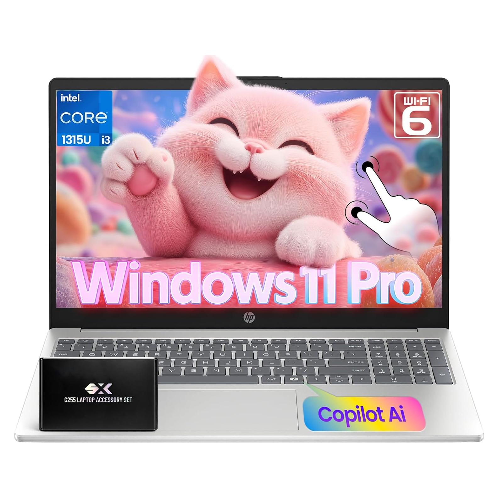 Laptop HP 15.6" Táctil Intel Core i3-1315U 16GB RAM 1TB SSD