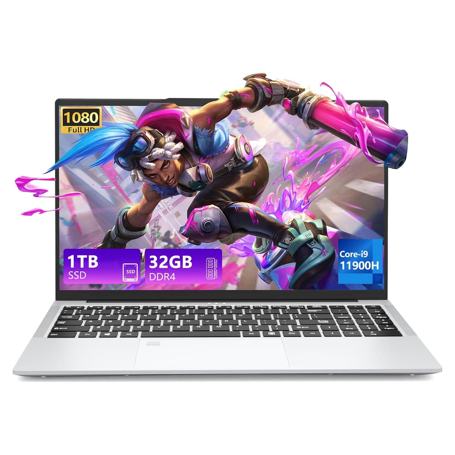 Laptop DUNHOO A4 PRO I9-11900H 32GB RAM 1TB SSD 15.6 FHD